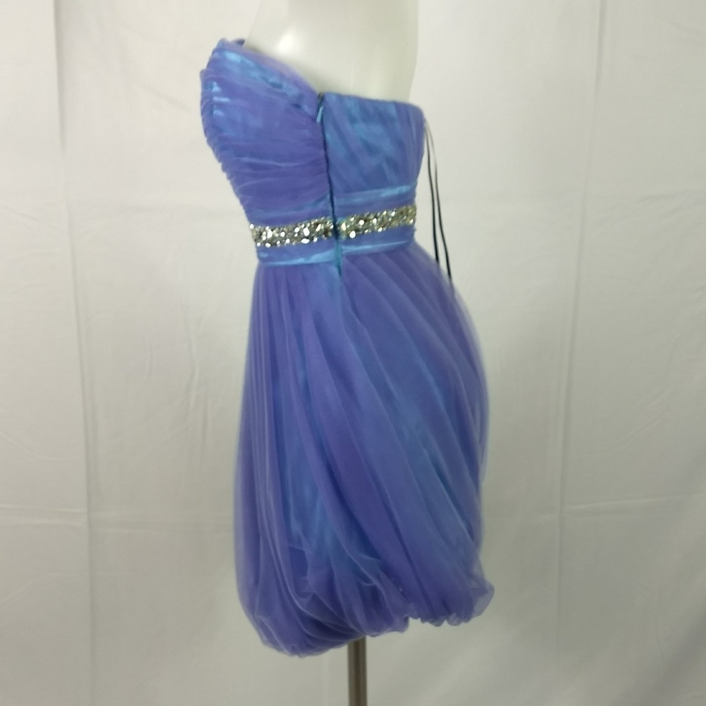 Alyce B'dazzle Size 2 Strapless Cocktail Dress New - Picture 5 of 8